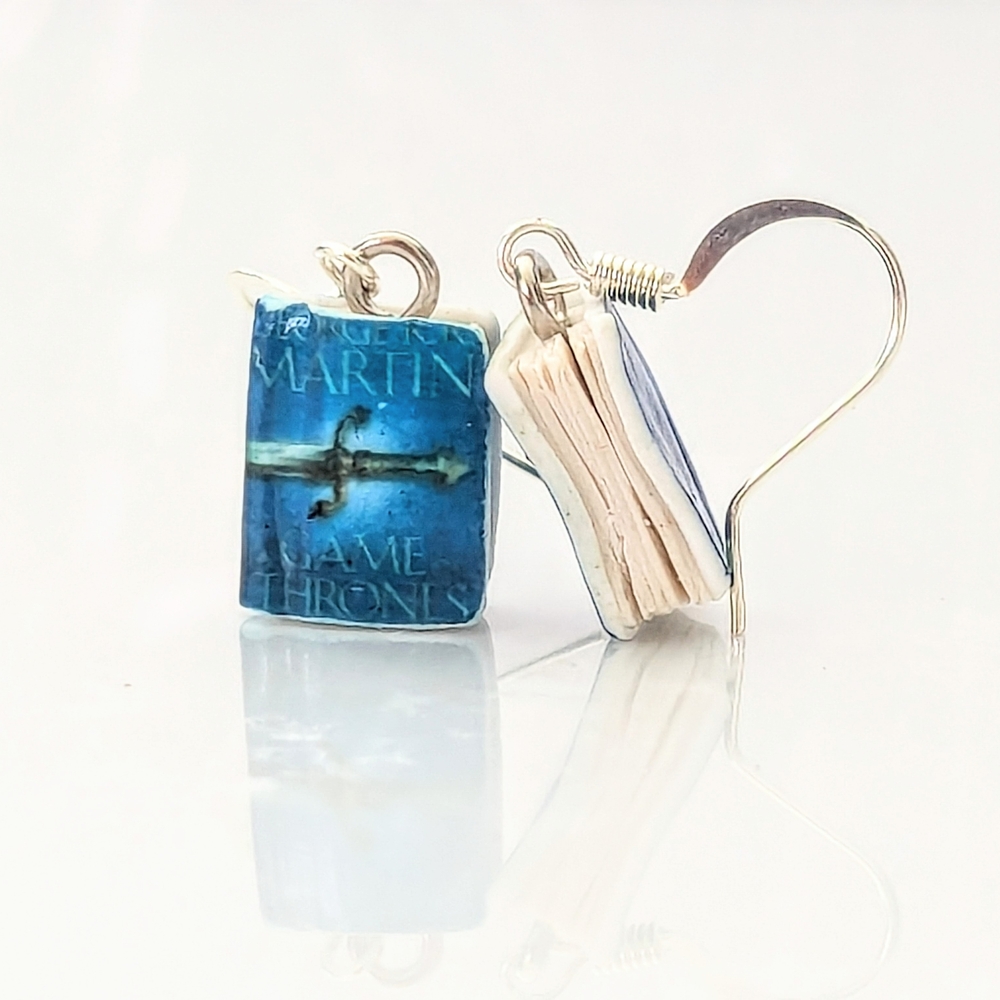 Game Of Thrones Mini Book Earrings